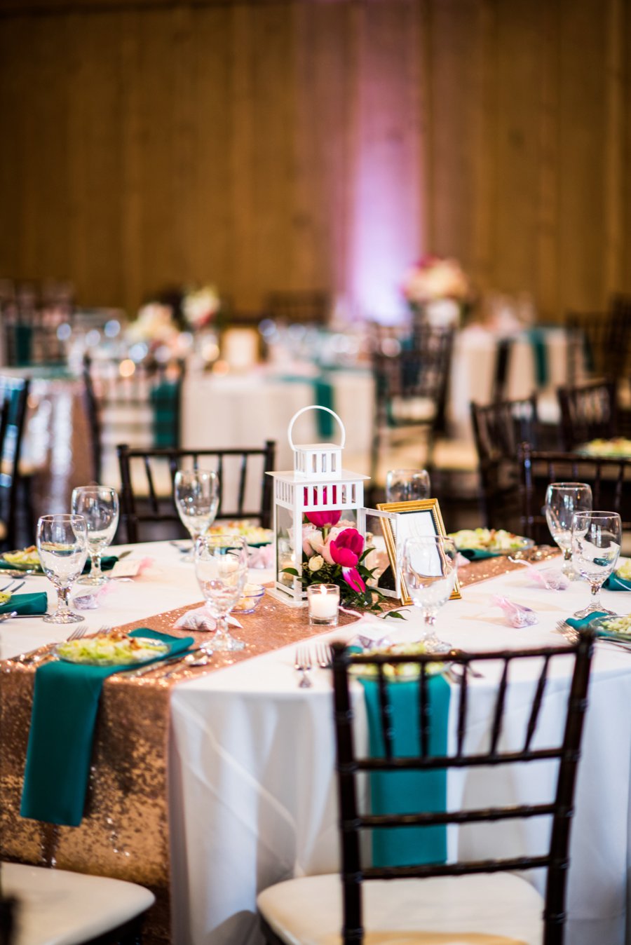 A Pink and Teal Rustic Florida Wedding via TheELD.com