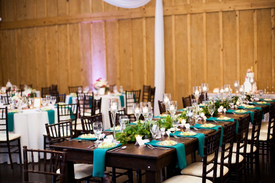 A Pink and Teal Rustic Florida Wedding via TheELD.com