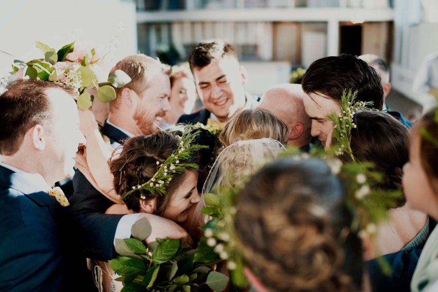 A Colorful Floral inspired Industrial Dallas Wedding via TheELD.com