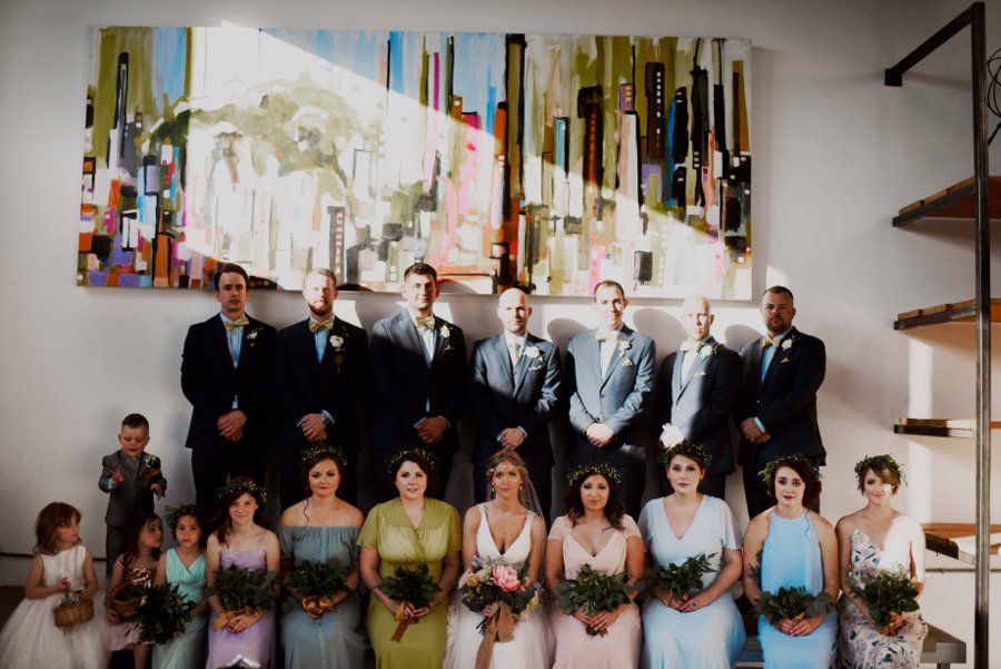 A Colorful Floral inspired Industrial Dallas Wedding via TheELD.com