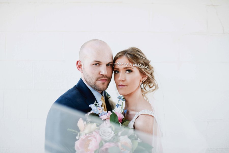 A Colorful Floral inspired Industrial Dallas Wedding via TheELD.com