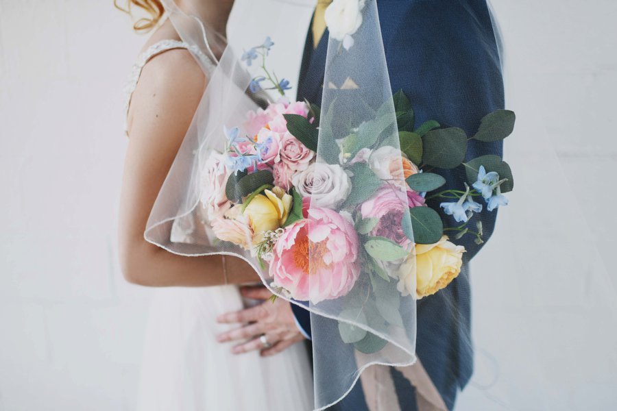 A Colorful Floral inspired Industrial Dallas Wedding via TheELD.com