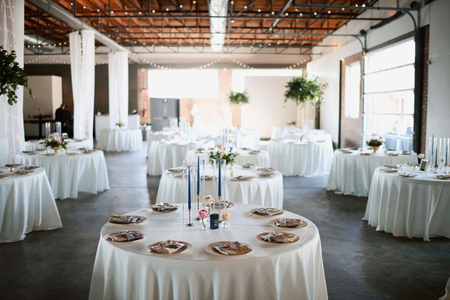 A Colorful Floral inspired Industrial Dallas Wedding via TheELD.com