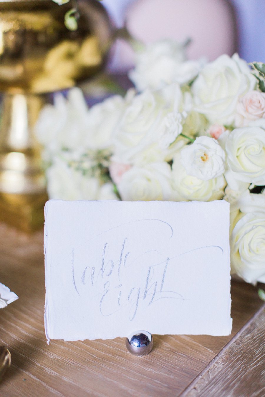 Organic White & Gold Luxe Wedding Ideas via TheELD.com
