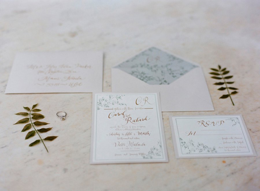 Romantic Blush, White, & Green Italian Villa Wedding Ideas via TheELD.com