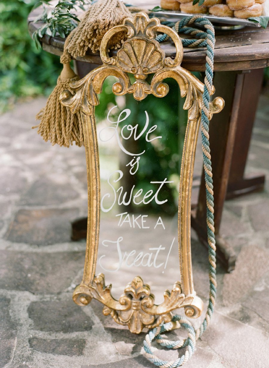 Romantic Blush, White, & Green Italian Villa Wedding Ideas via TheELD.com