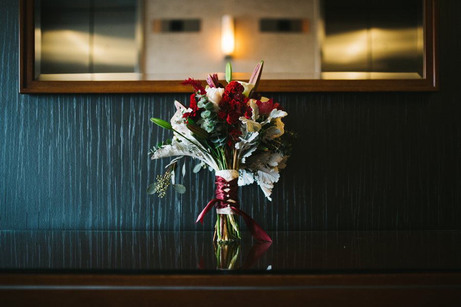 A Rustic Red and White Woodland inspired Central Florida Wedding via TheELD.com