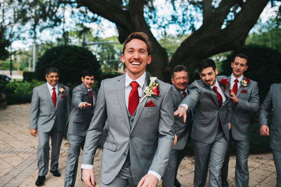 A Rustic Red and White Woodland inspired Central Florida Wedding via TheELD.com