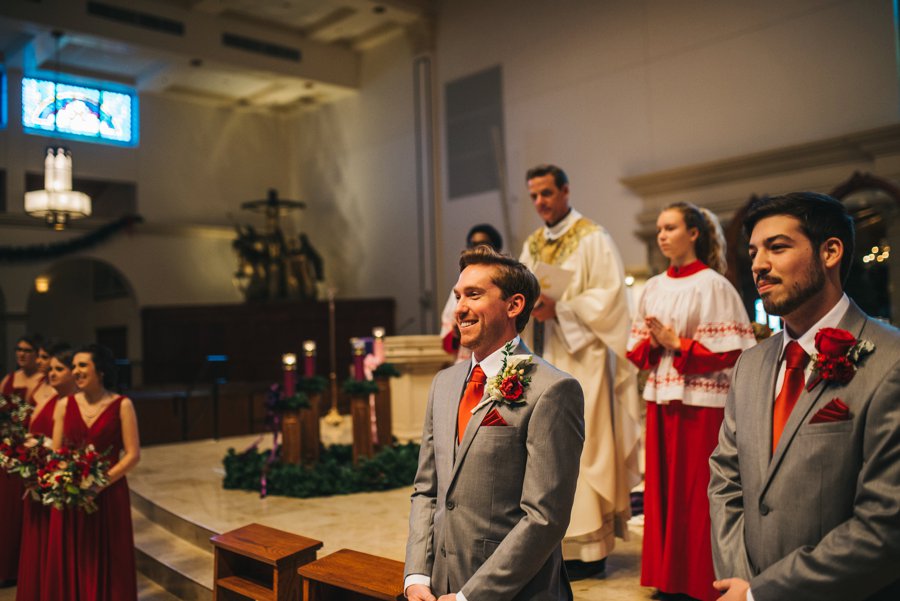 A Rustic Red and White Woodland inspired Central Florida Wedding via TheELD.com