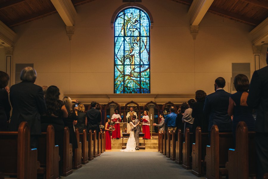 A Rustic Red and White Woodland inspired Central Florida Wedding via TheELD.com