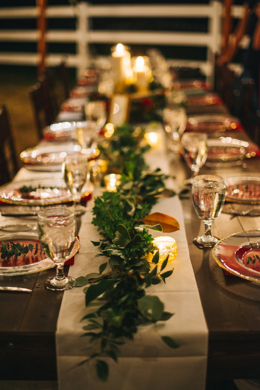 A Rustic Red and White Woodland inspired Central Florida Wedding via TheELD.com