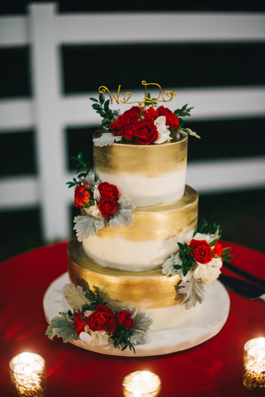 A Rustic Red and White Woodland inspired Central Florida Wedding via TheELD.com