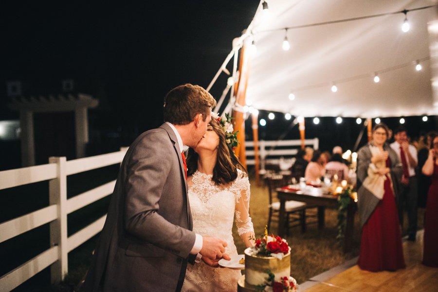 A Rustic Red and White Woodland inspired Central Florida Wedding via TheELD.com