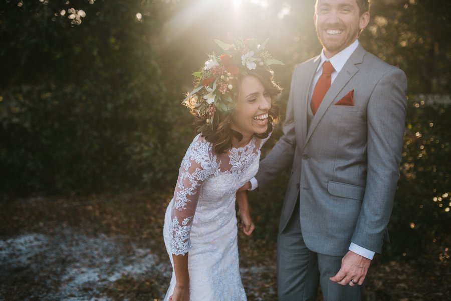 A Rustic Red and White Woodland inspired Central Florida Wedding via TheELD.com