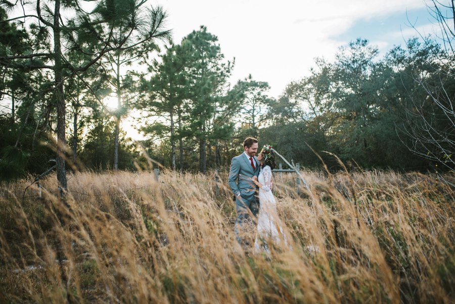 A Rustic Red and White Woodland inspired Central Florida Wedding via TheELD.com