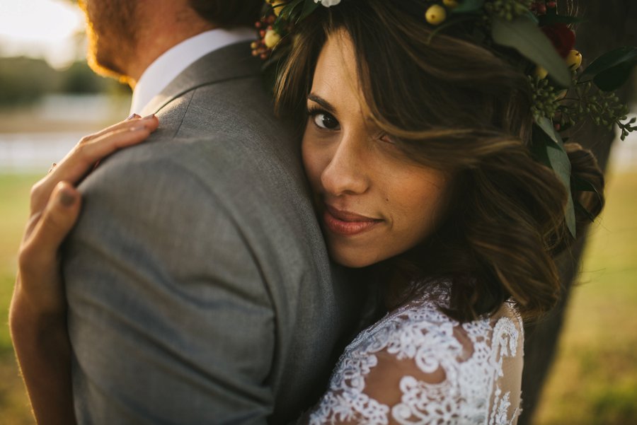 A Rustic Red and White Woodland inspired Central Florida Wedding via TheELD.com