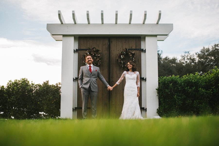 A Rustic Red and White Woodland inspired Central Florida Wedding via TheELD.com