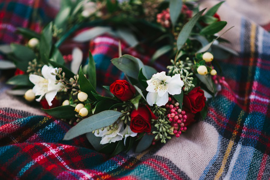 A Rustic Red and White Woodland inspired Central Florida Wedding via TheELD.com