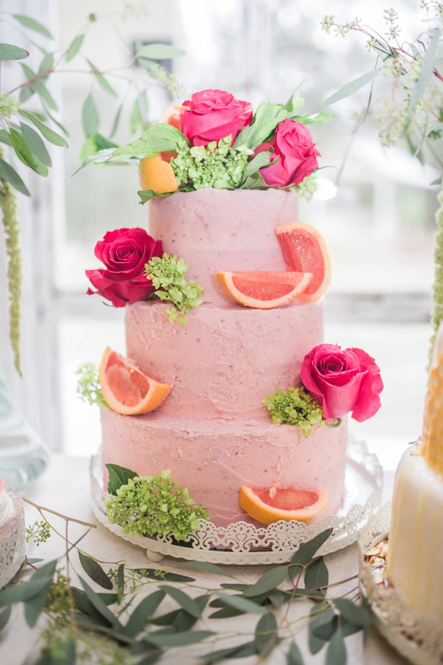 Colorful Summer Floral & Citrus Wedding Ideas via TheELD.com
