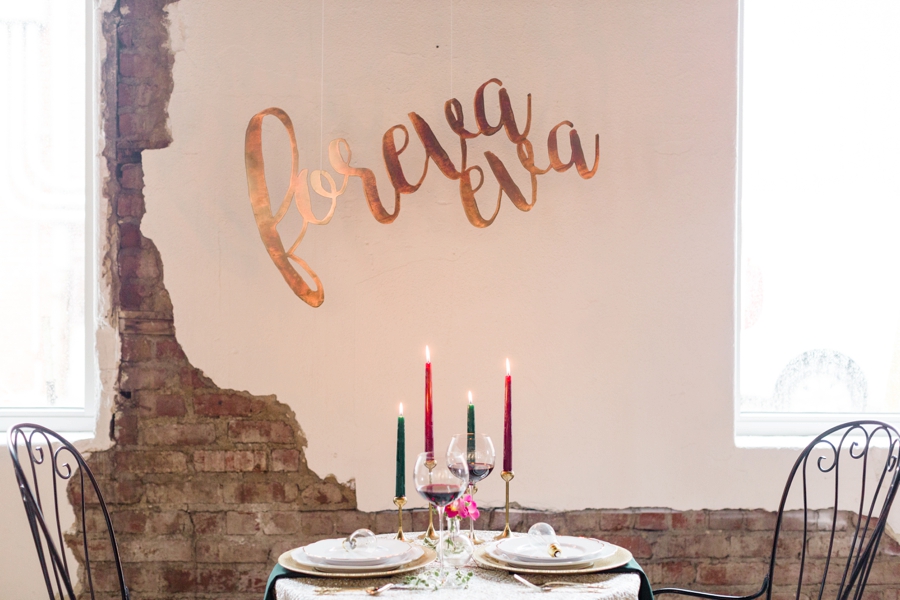 Pink & Green Romantic Urban Wedding Ideas via TheELD.com