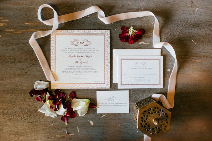 A Burgundy and Blush Ethereal Florida Garden Wedding via TheELD.com