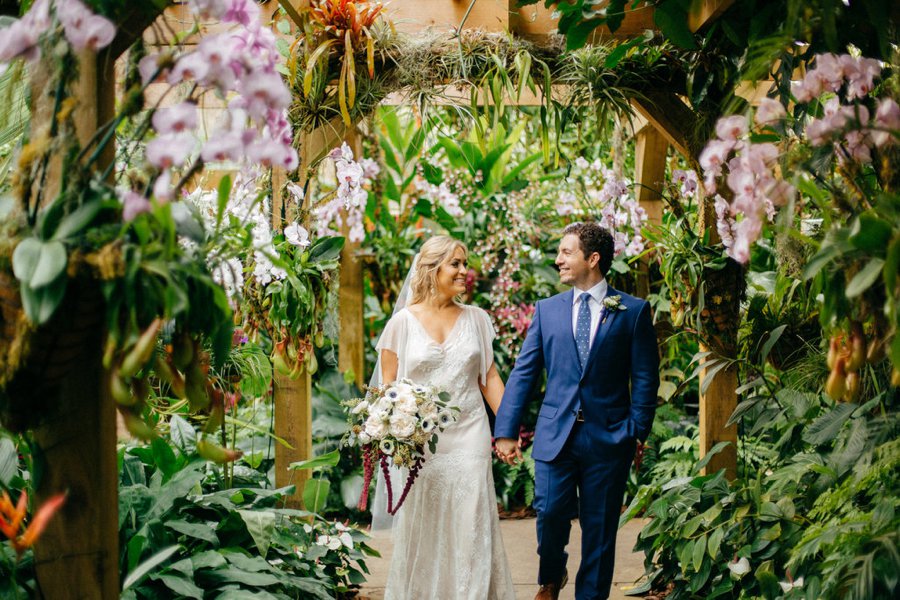 A Burgundy and Blush Ethereal Florida Garden Wedding via TheELD.com