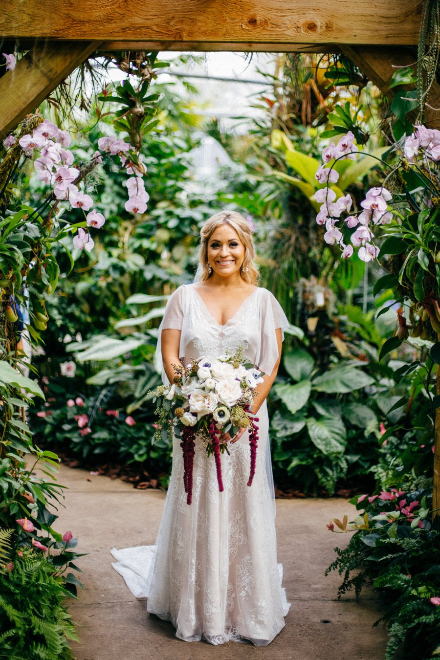 A Burgundy and Blush Ethereal Florida Garden Wedding via TheELD.com