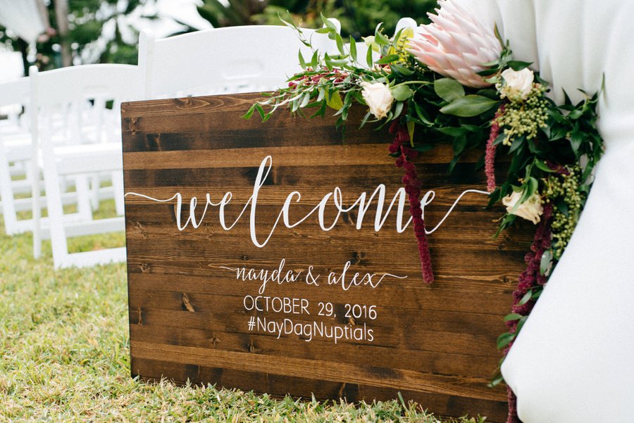 A Burgundy and Blush Ethereal Florida Garden Wedding via TheELD.com