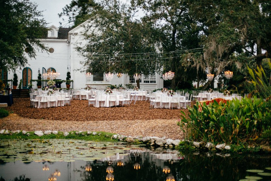 A Burgundy and Blush Ethereal Florida Garden Wedding via TheELD.com