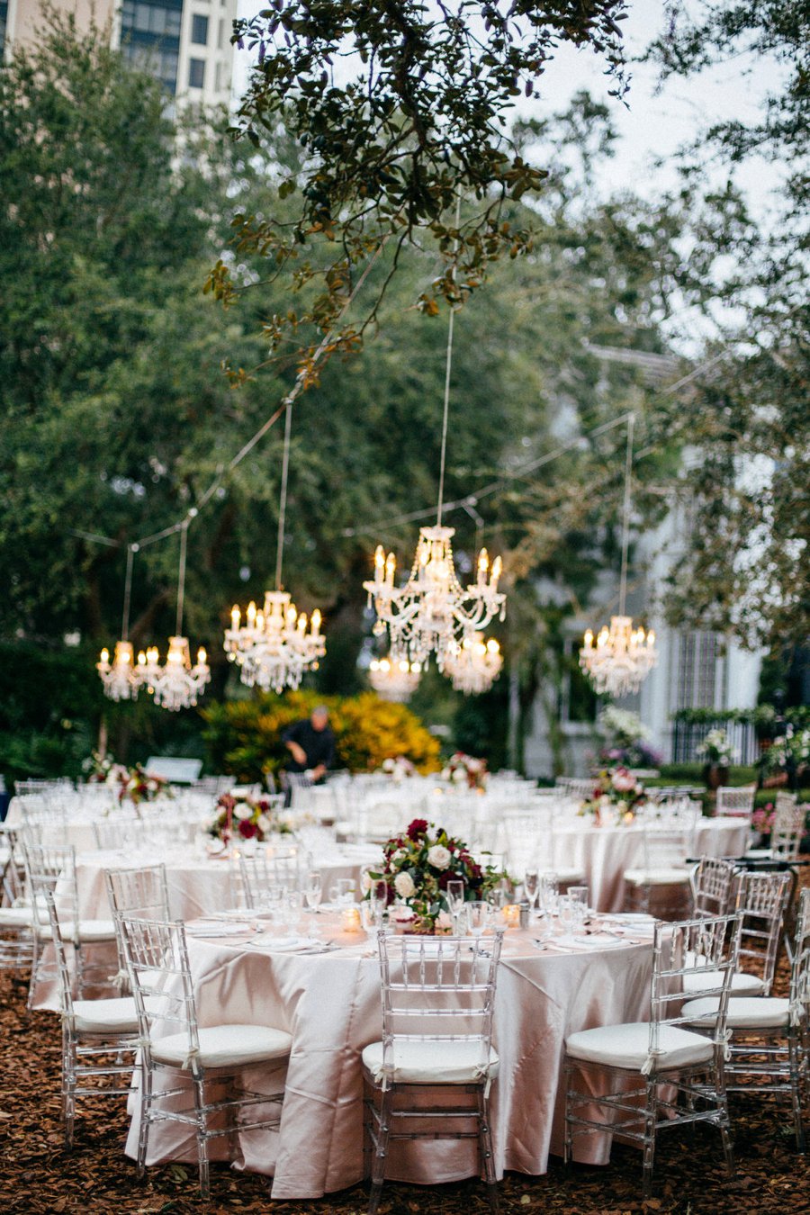 A Burgundy and Blush Ethereal Florida Garden Wedding via TheELD.com