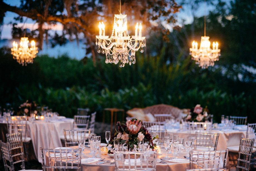 A Burgundy and Blush Ethereal Florida Garden Wedding via TheELD.com