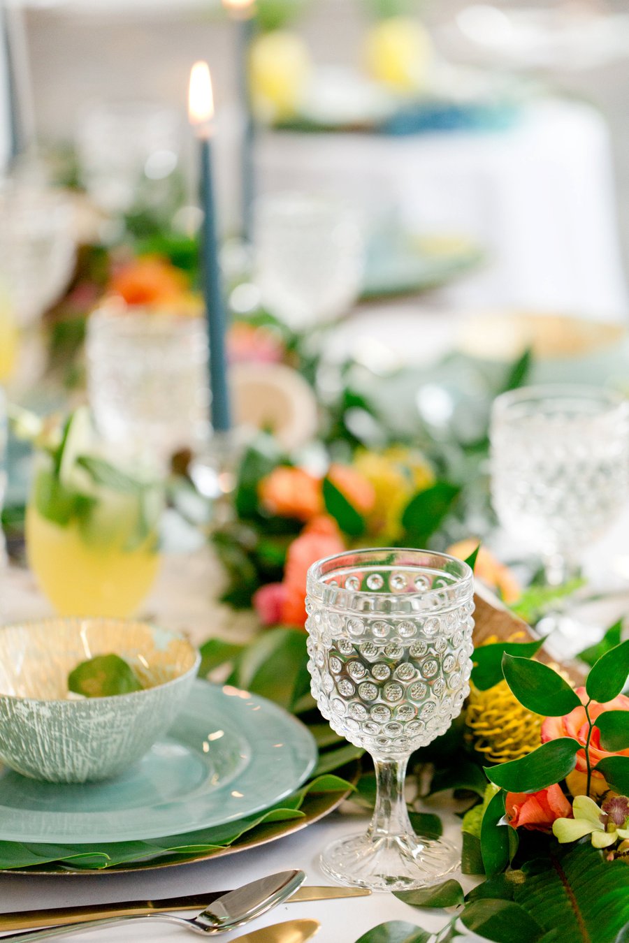 Modern & Lush Tropical Wedding Ideas via TheELD.com