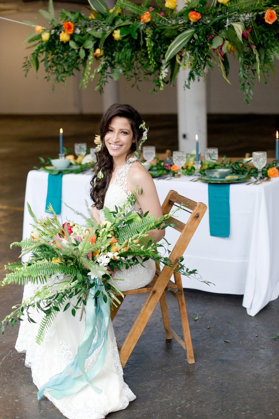 Modern & Lush Tropical Wedding Ideas via TheELD.com