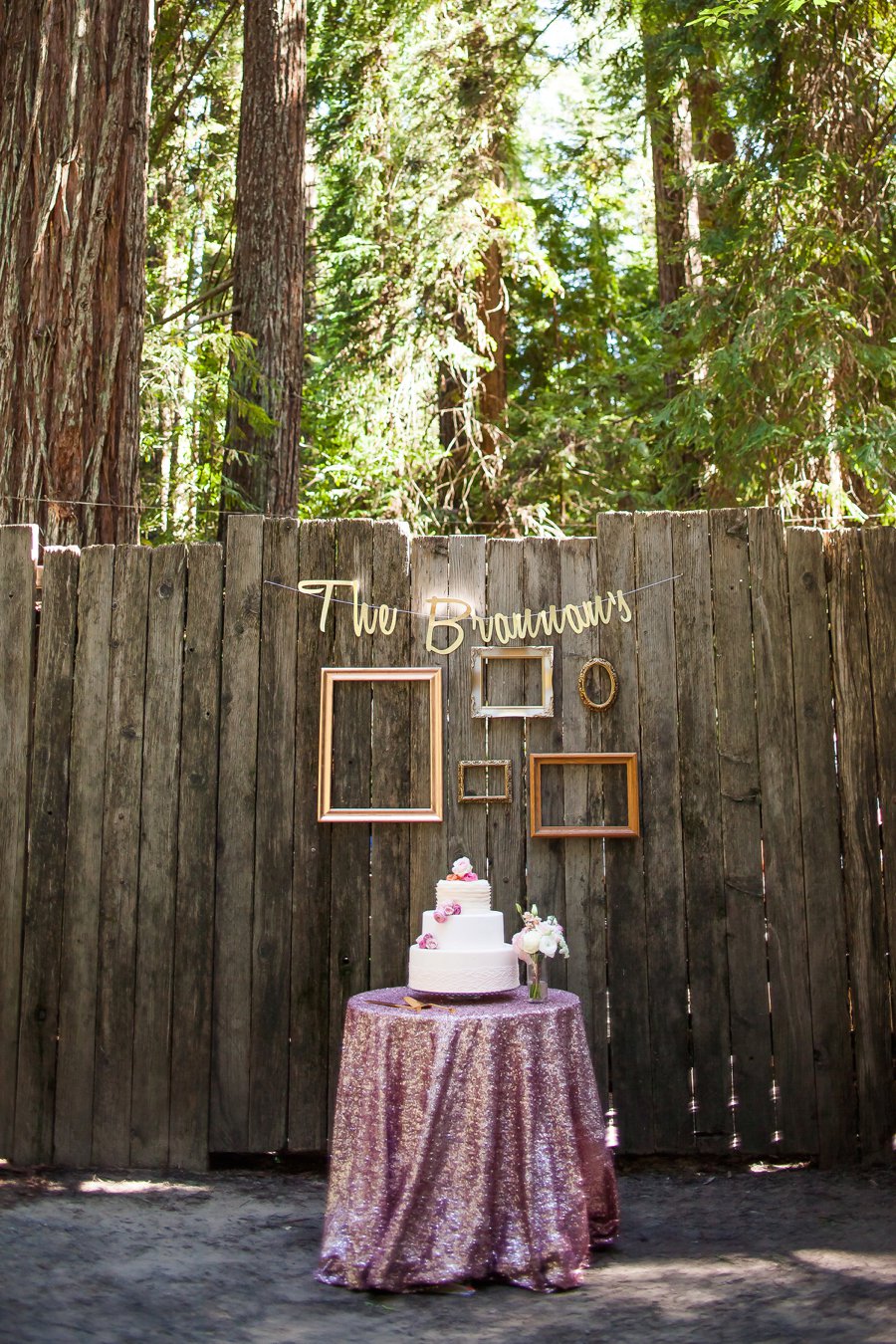 Blush, Peach, & Ivory Woodsy California Wedding via TheELD.com