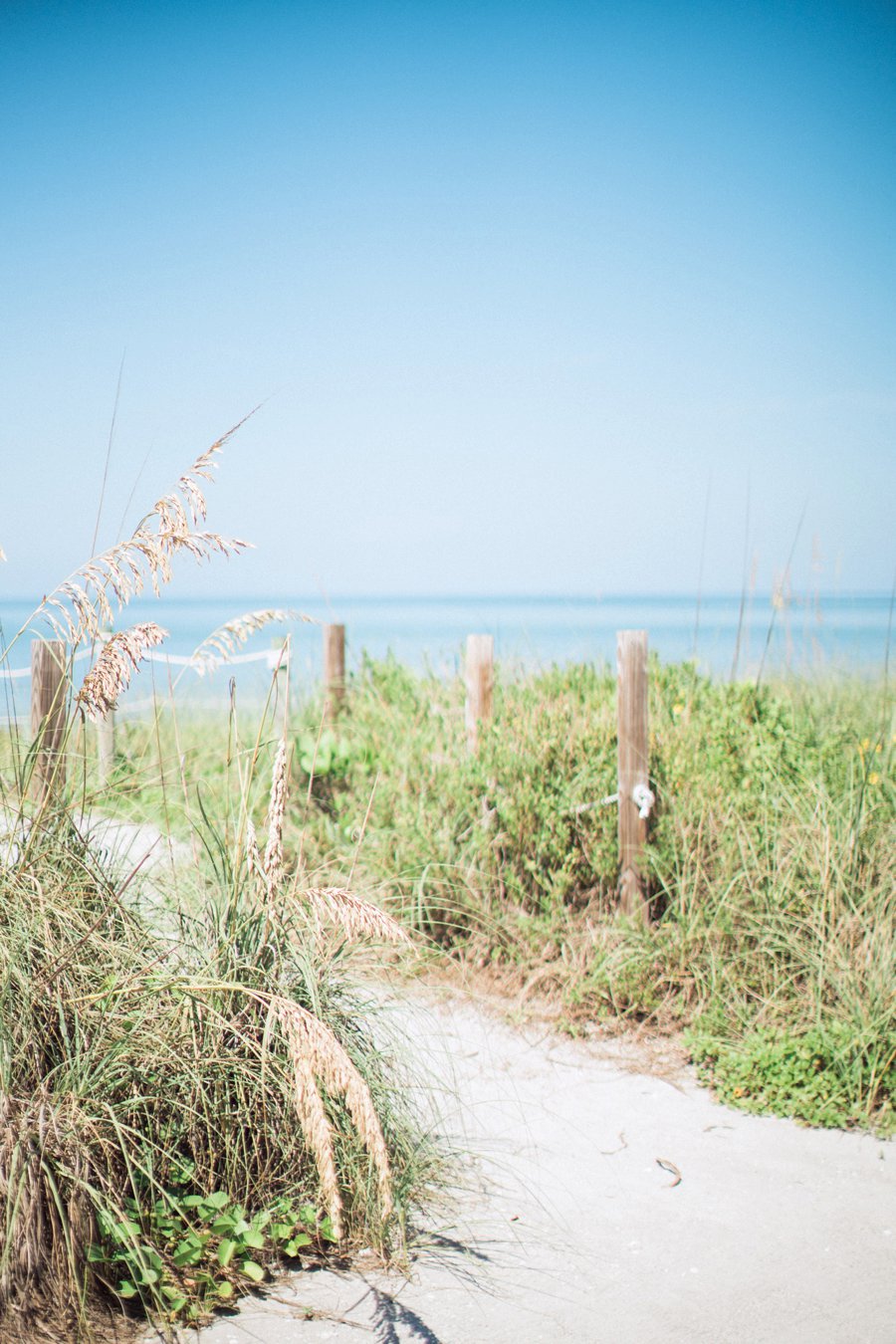 A Romantic Purple & Red Captiva Island Wedding via TheELD.com