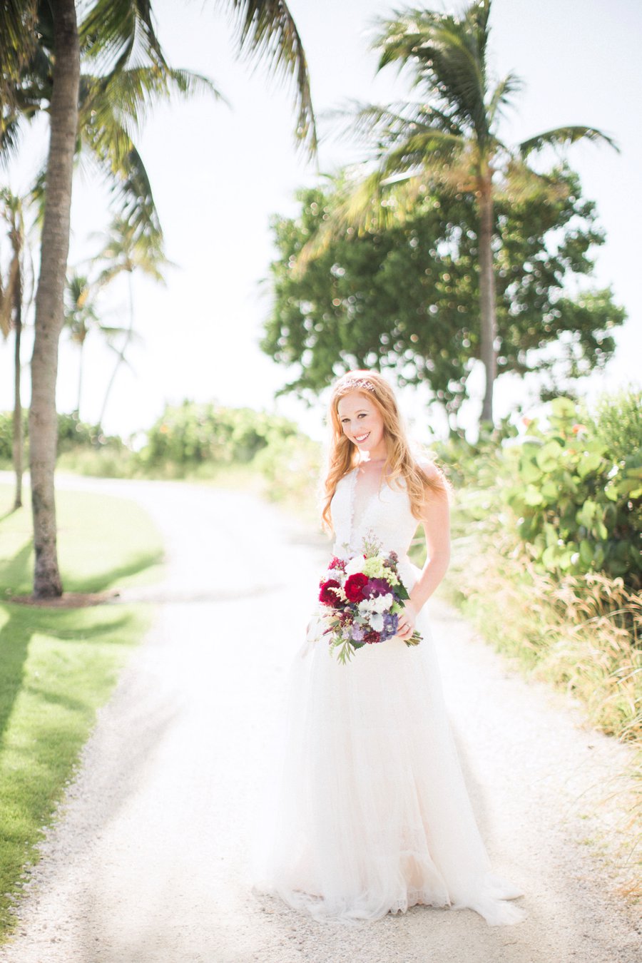 A Romantic Purple & Red Captiva Island Wedding via TheELD.com