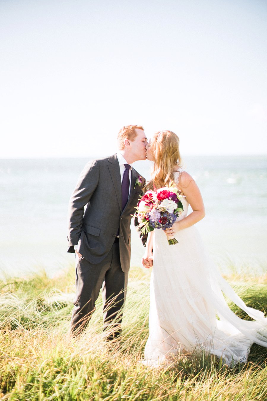 A Romantic Purple & Red Captiva Island Wedding via TheELD.com