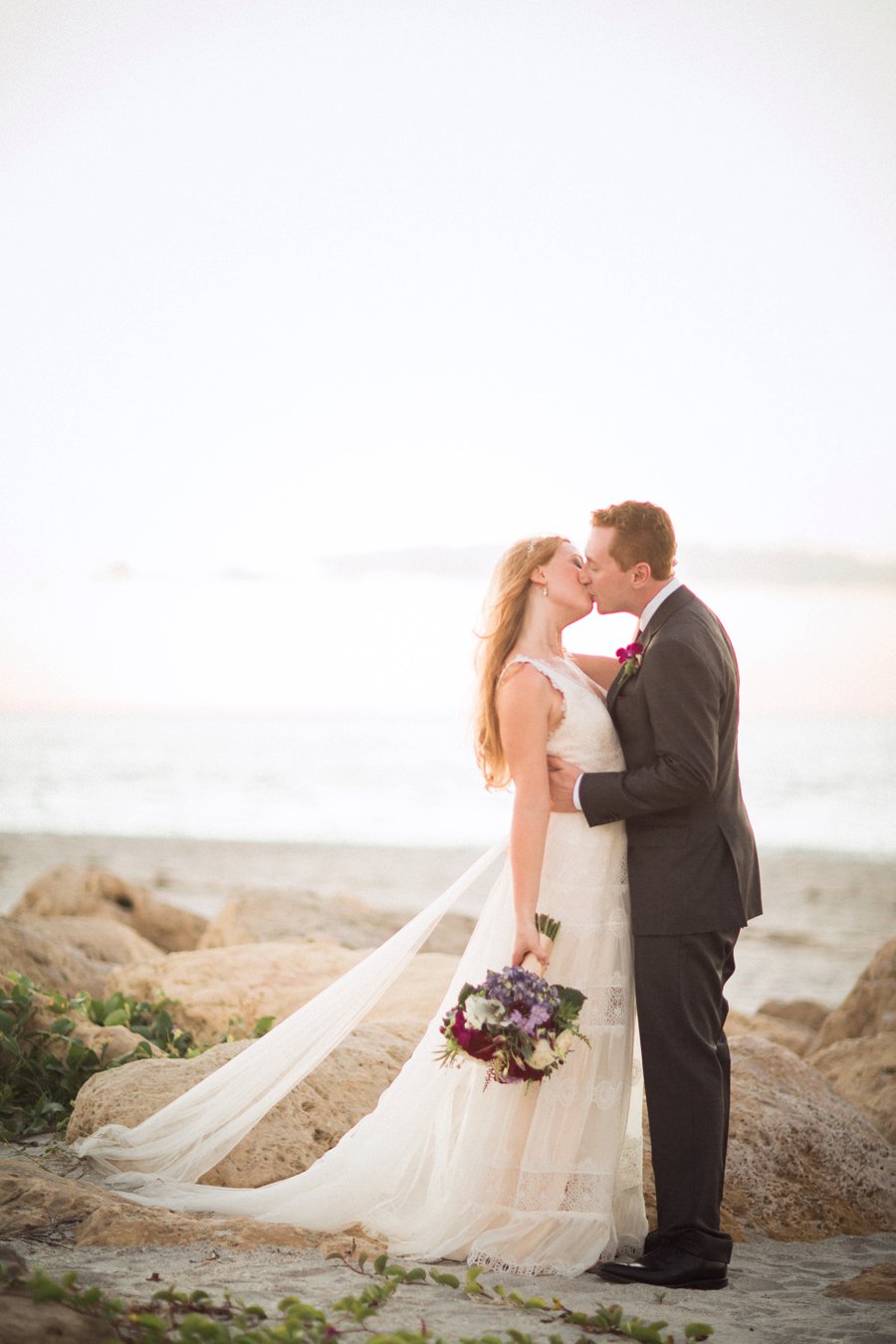 A Romantic Purple & Red Captiva Island Wedding via TheELD.com