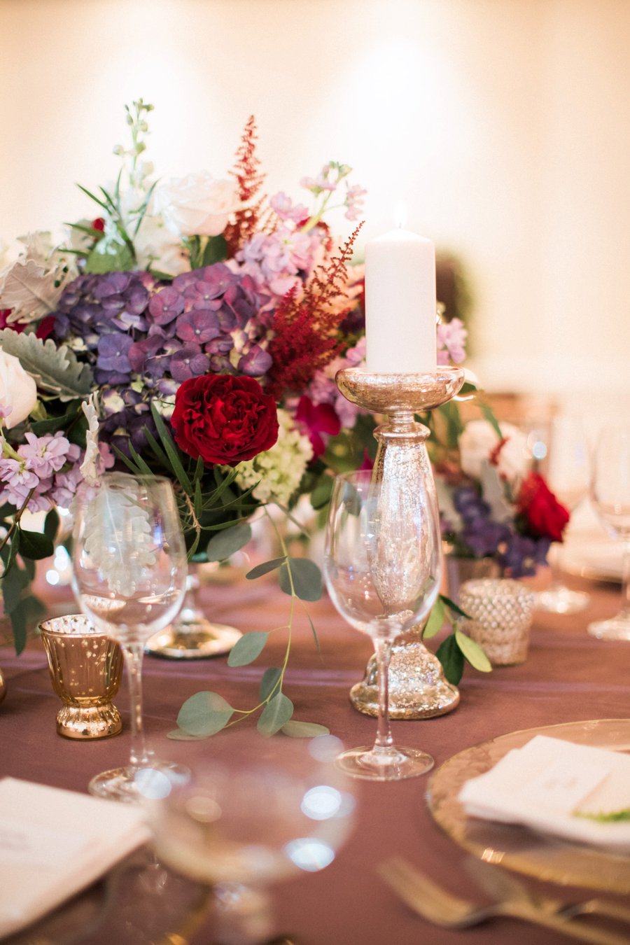 A Romantic Purple & Red Captiva Island Wedding via TheELD.com