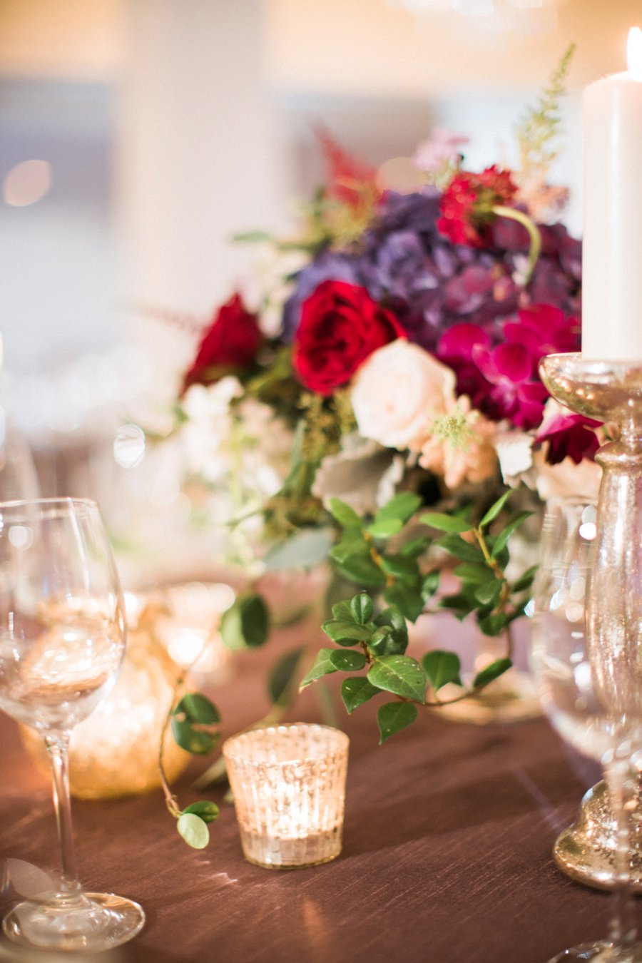 A Romantic Purple & Red Captiva Island Wedding via TheELD.com