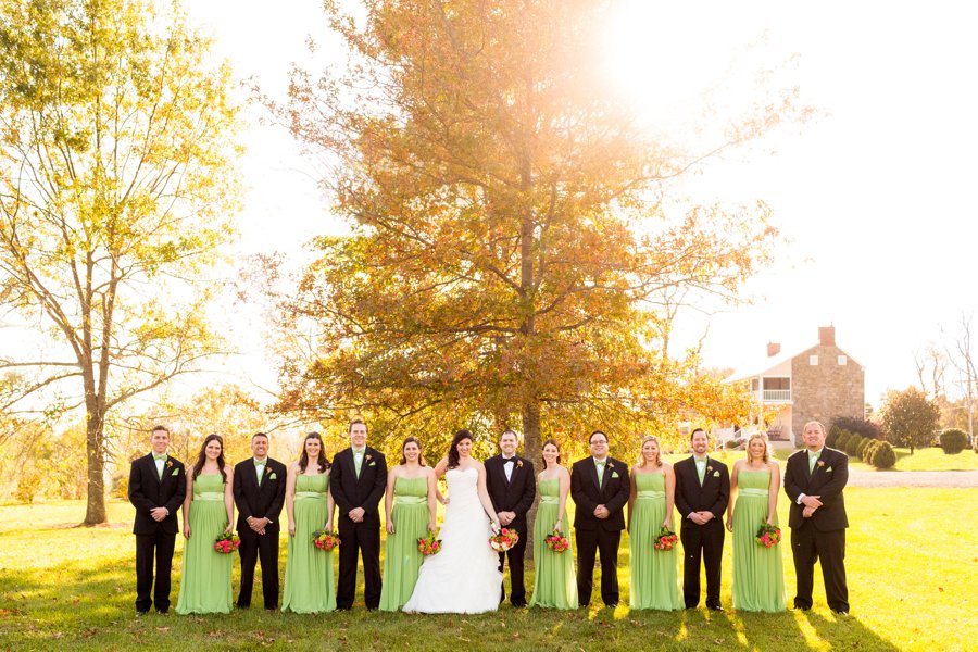 Rustic Elegant Orange & Green Virginia Wedding via TheELD.com