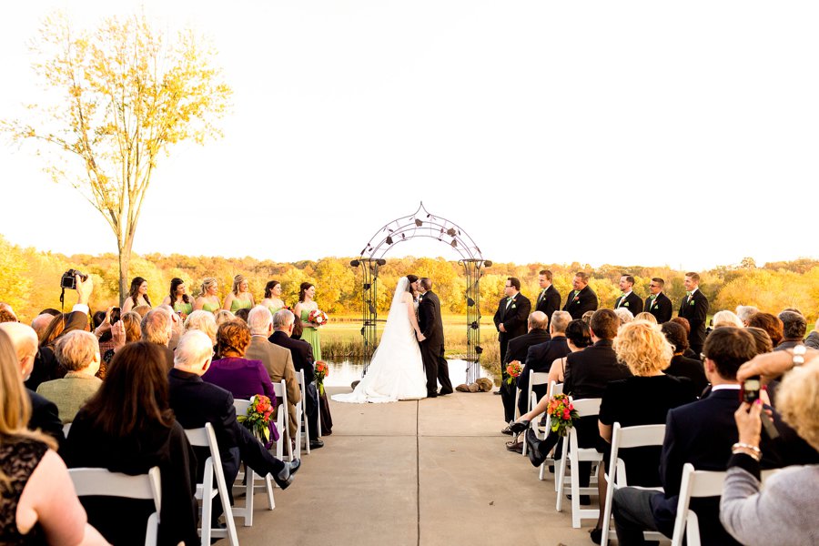 Rustic Elegant Orange & Green Virginia Wedding via TheELD.com
