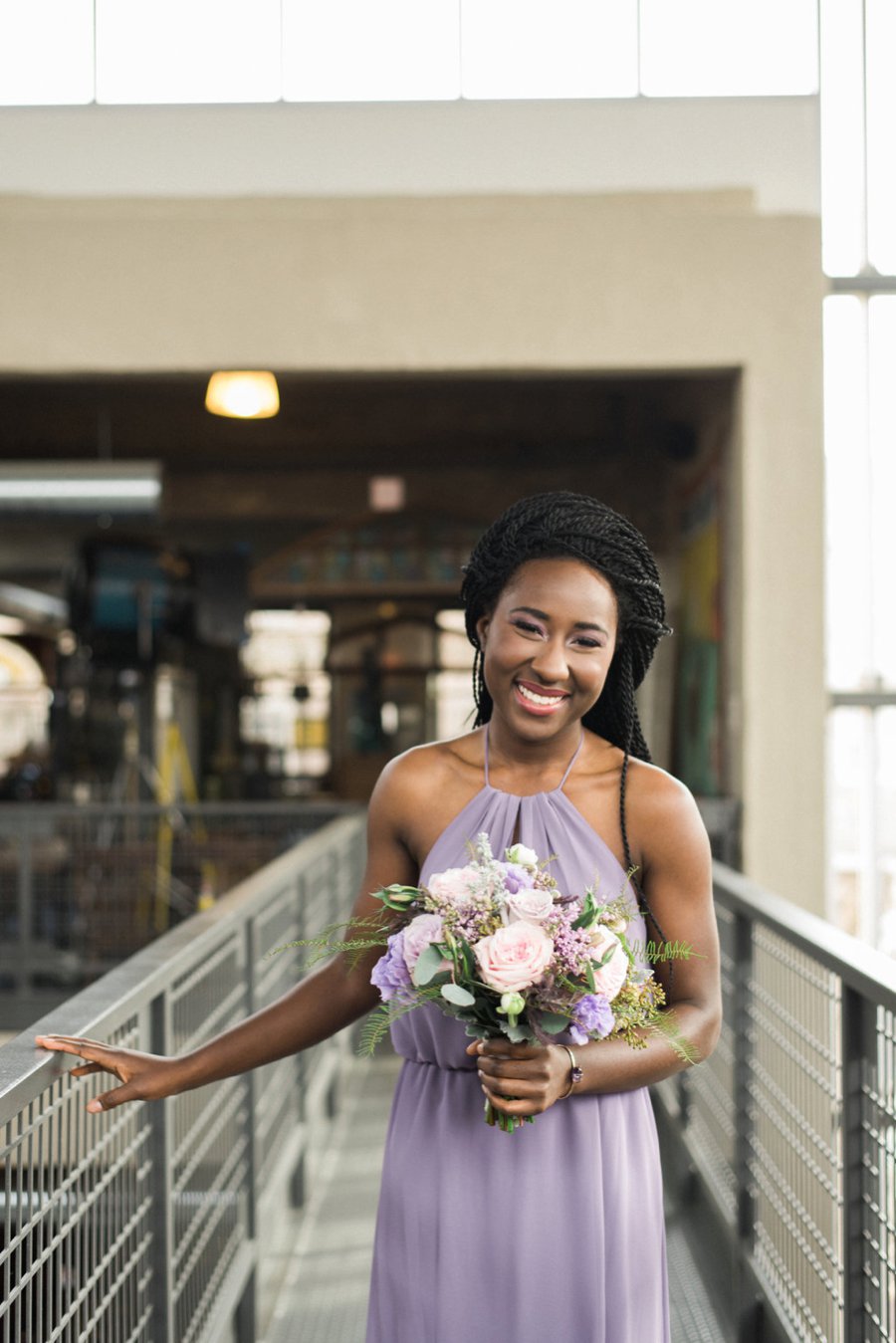 Lavender, Grey, & White Spring Inspired Geometric Wedding Ideas via TheELD.com