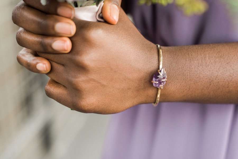 Lavender, Grey, & White Spring Inspired Geometric Wedding Ideas via TheELD.com