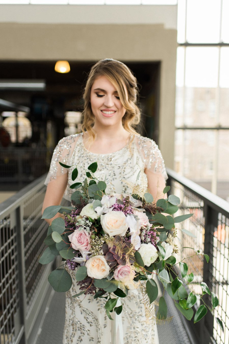 Lavender, Grey, & White Spring Inspired Geometric Wedding Ideas via TheELD.com