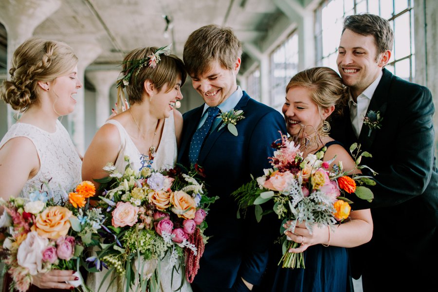 A Colorful Eclectic North Carolina Wedding via TheELD.com