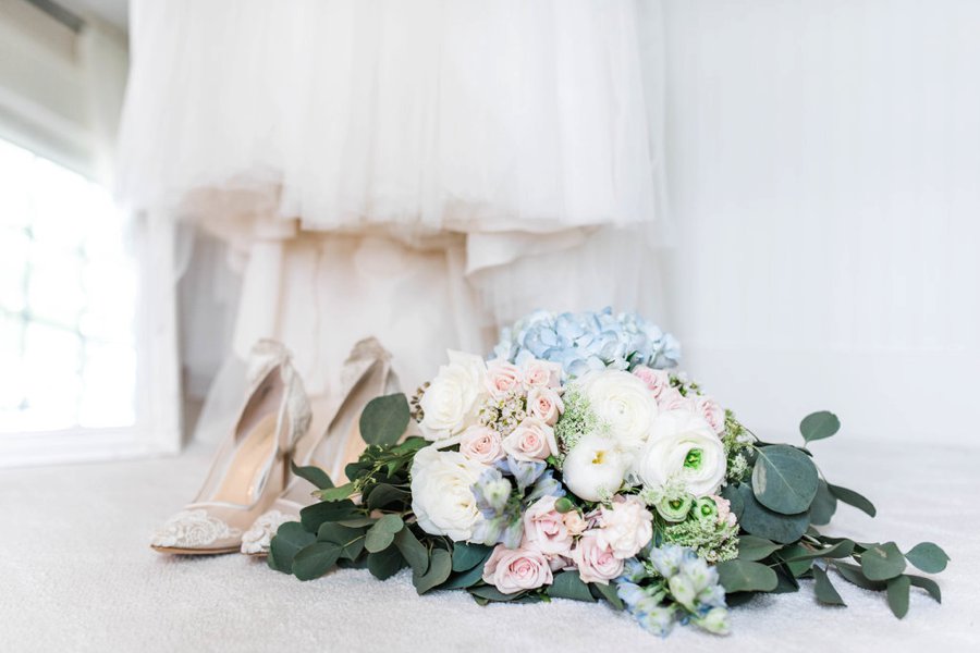 Blush & Blue Rustic Romantic Wedding Ideas via TheELD.com