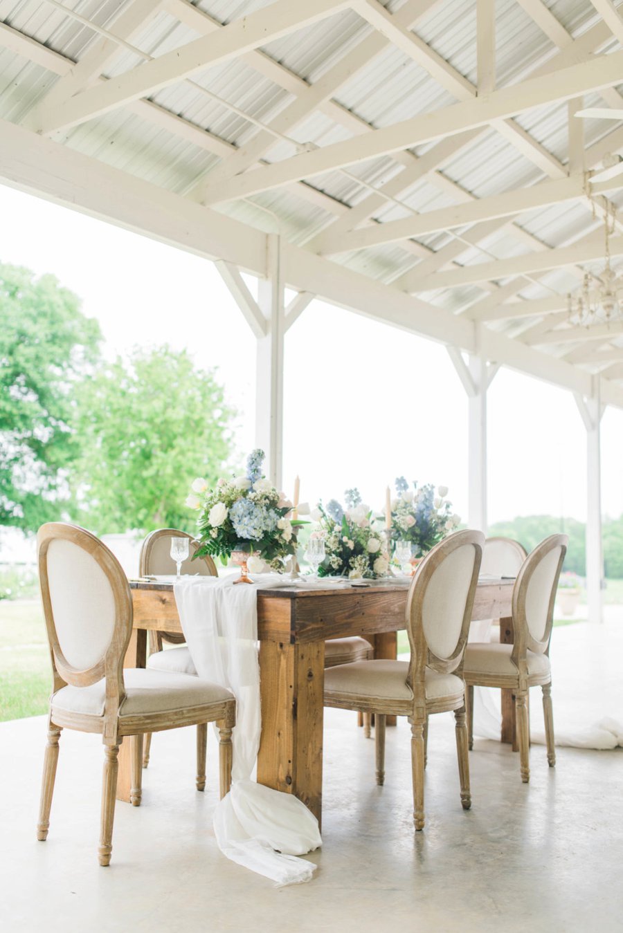 Blush & Blue Rustic Romantic Wedding Ideas via TheELD.com