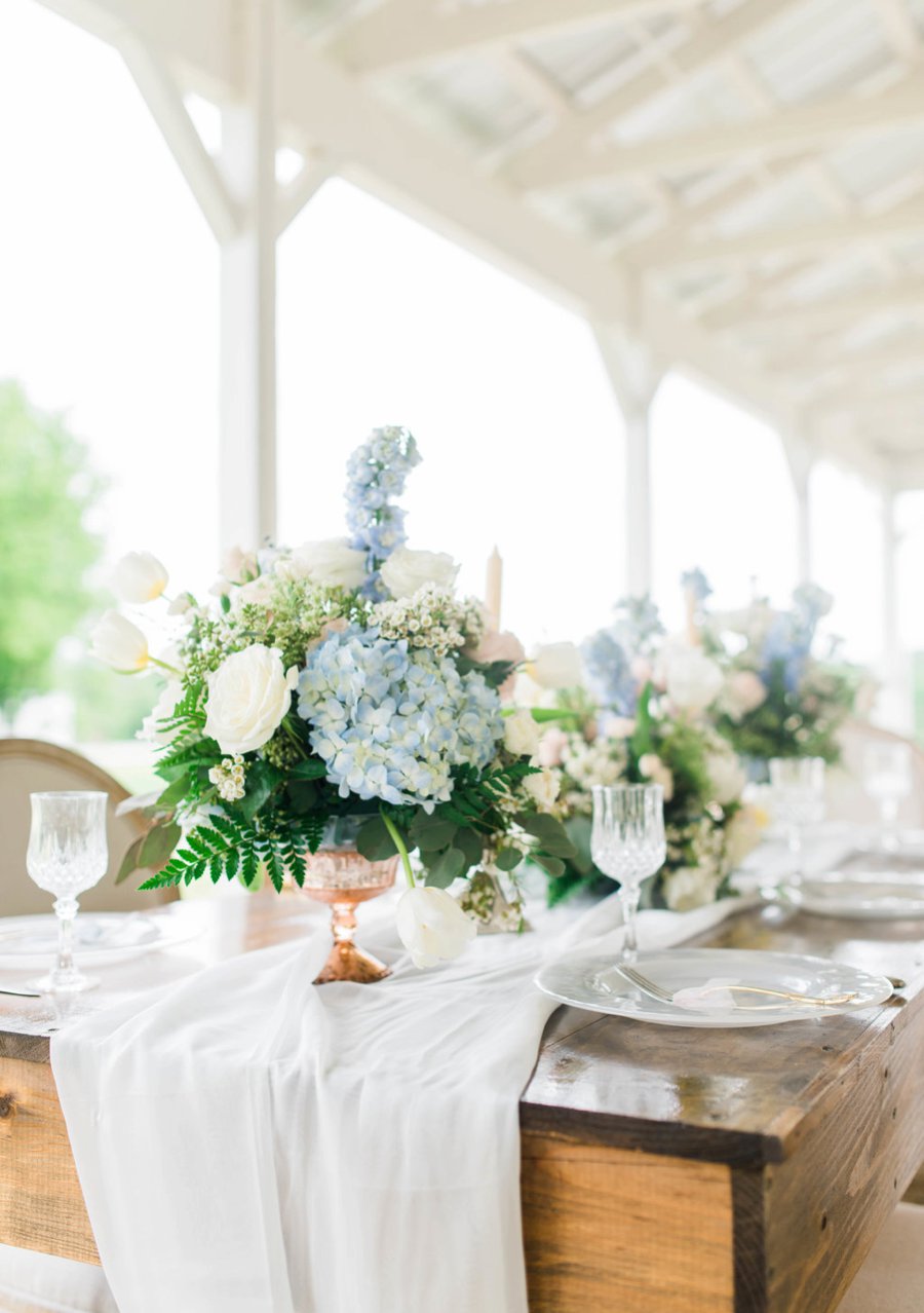 Blush & Blue Rustic Romantic Wedding Ideas via TheELD.com