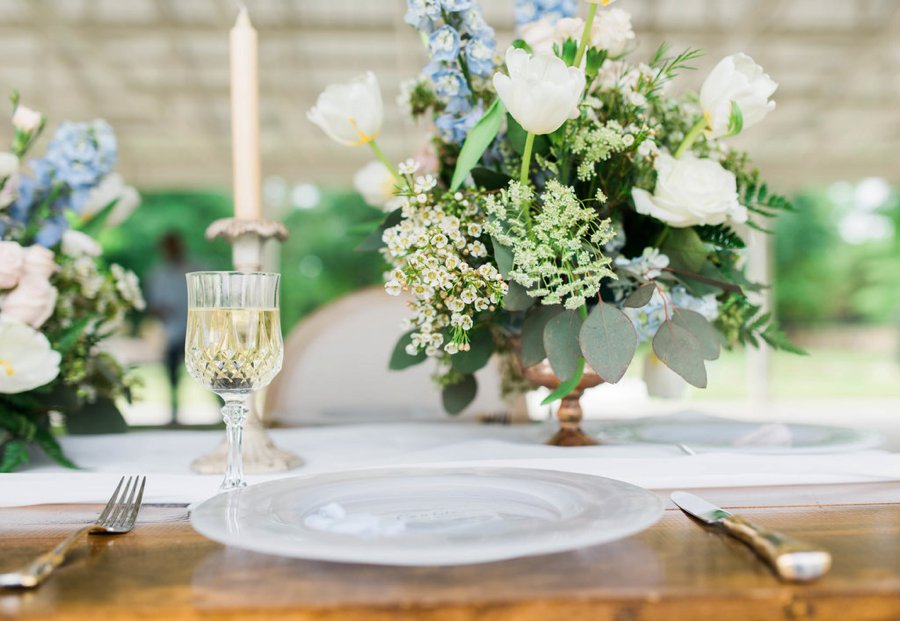 Blush & Blue Rustic Romantic Wedding Ideas via TheELD.com